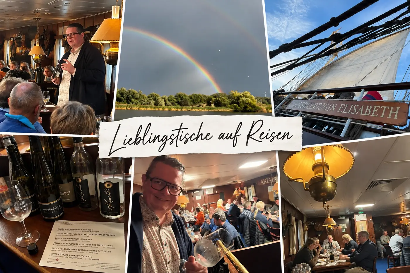 Impressionen einer Weinveranstaltung an Bord der Großherzogin Elisabeth